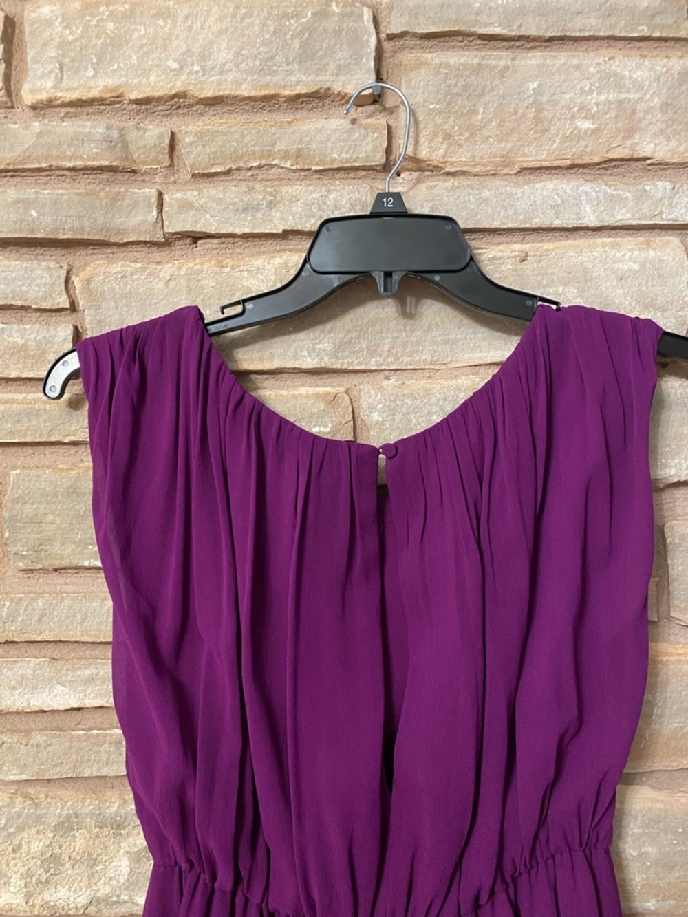 Alice + Olivia 100% Silk Purple Cap-Sleeve Mini Dress Size M - Picture 6 of 11